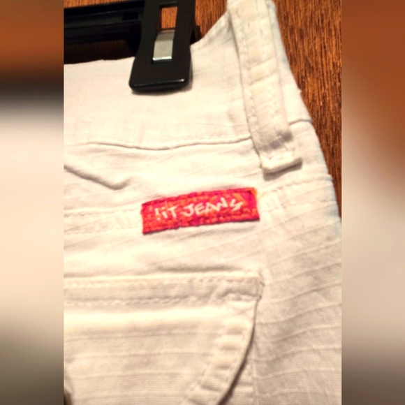 !it Jeans Women's/JR's Cropped White Stretch Capri Jeans Sz7 - Picture 7 of 11